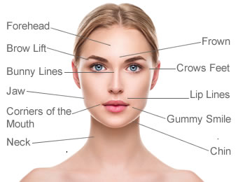 Anti-wrinkle face map